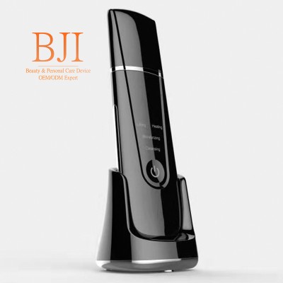 BJI Sales09 USS017 Wireless Charging EMS Facial Ultrasonic Skin Scrubber